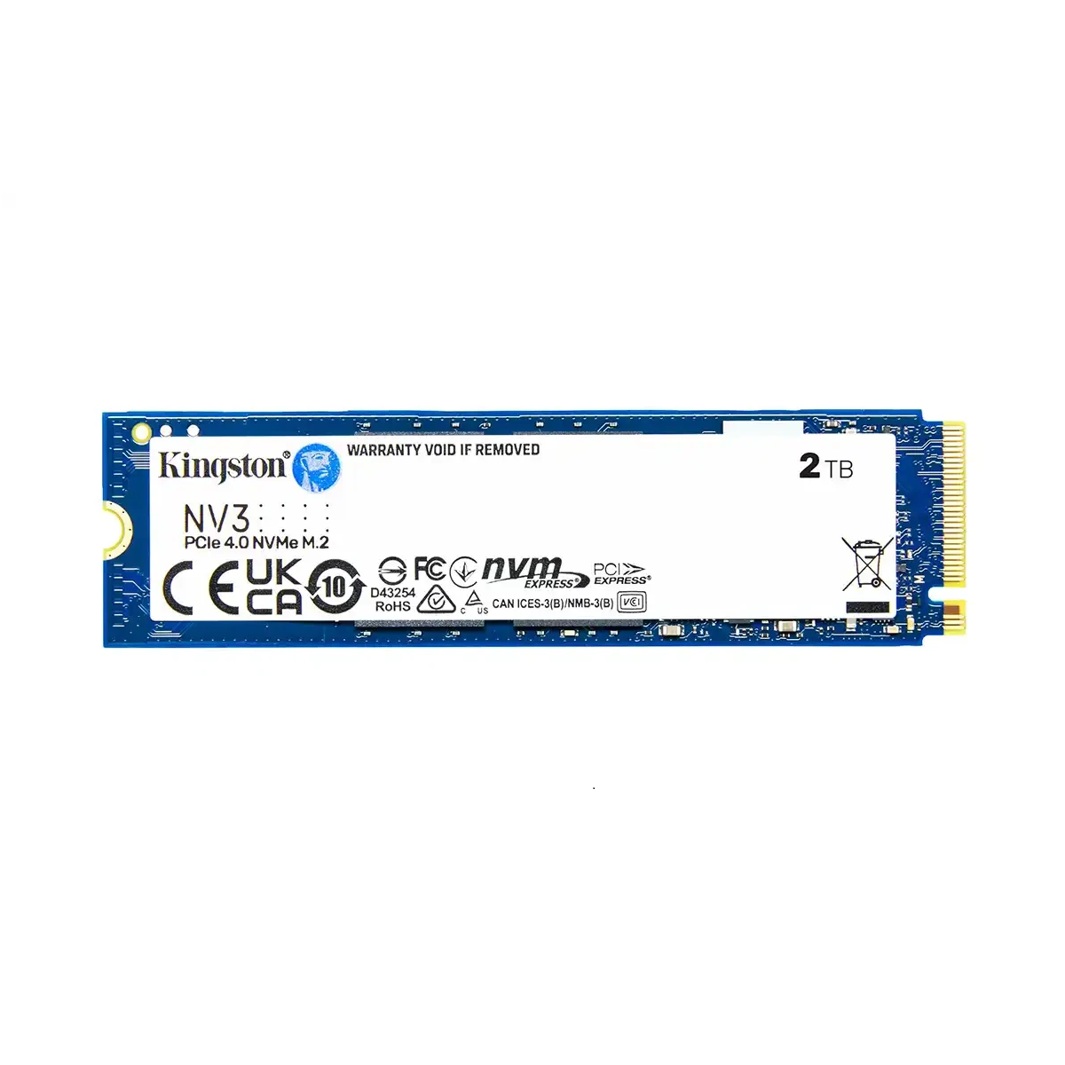 Unidad de estado sólido SSD Kingston NV3 2TB PCIe 4.0